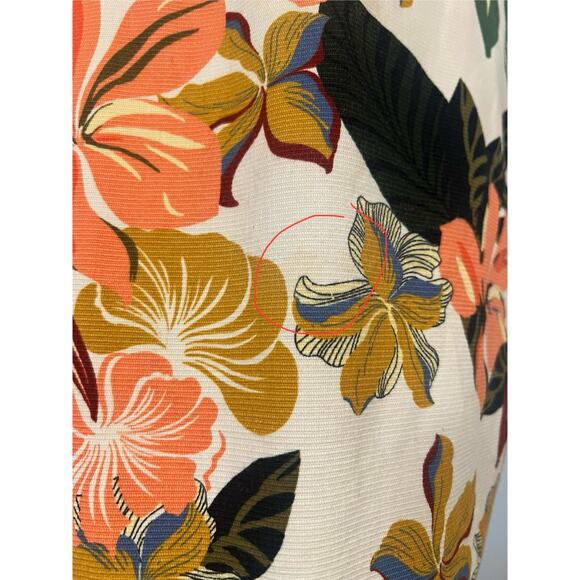 ZARA Tropical Floral Ruffle Sleeveless Cut Out Skort Playsuit Romper Dress M - Picture 5 of 8